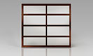 Avante Collection Garage Door with White Laminate Glass