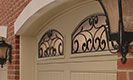 Gallery Steel Collection Garage Door with Wrought Iron Arch Windows