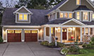 Clopay Reserve Wood Collection Semi-Custom Series - Design 3 with SQ23 Windows - Mahogany